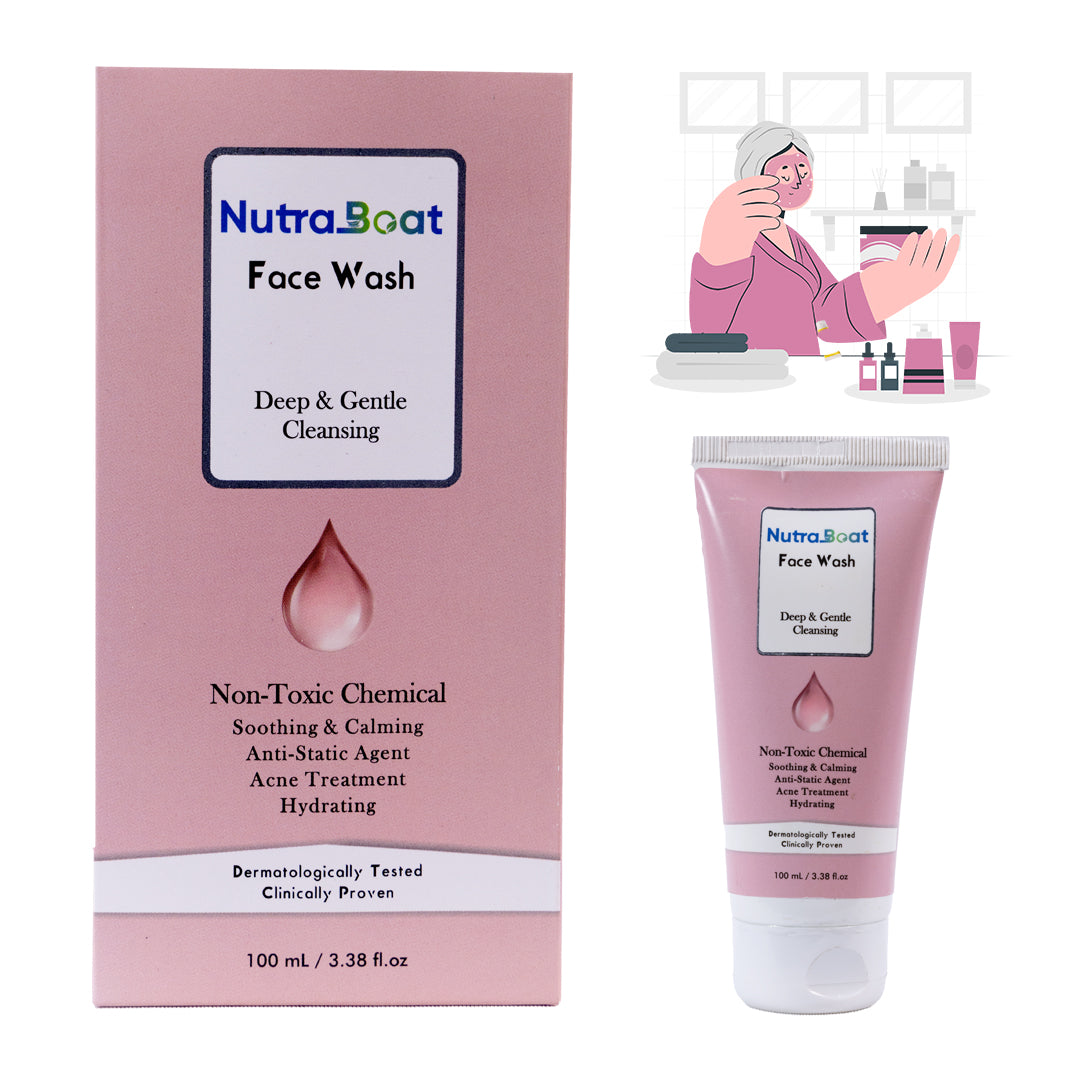 Nutraboat Acne Face Wash box and tube