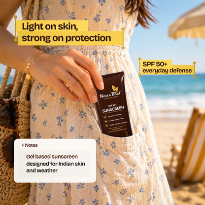 Nutraboat Sunscreen in a pocket: light on skin, strong on protection